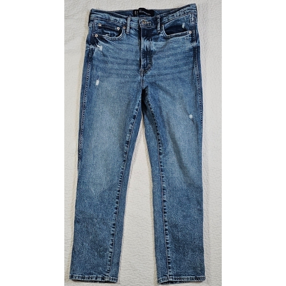 GAP High Rise Vintage Slim Distressed Jeans